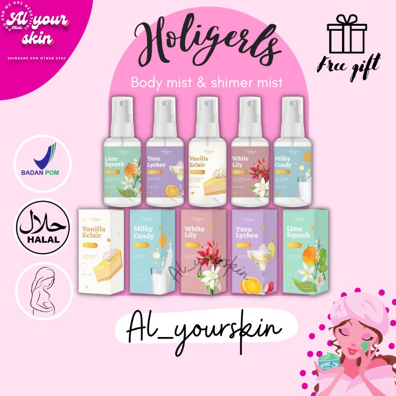 [READY] BODY MIST BY HOLIGRELSKINCARE BODYMIST SHIMMER MIST PARFUME