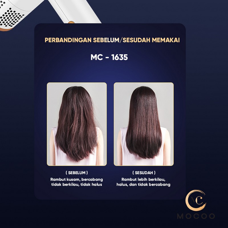 MOCOO Hair Dryer Profesional Salon &amp; Beauty HairCare / Pengering Rambut ion Negatif MC-1635