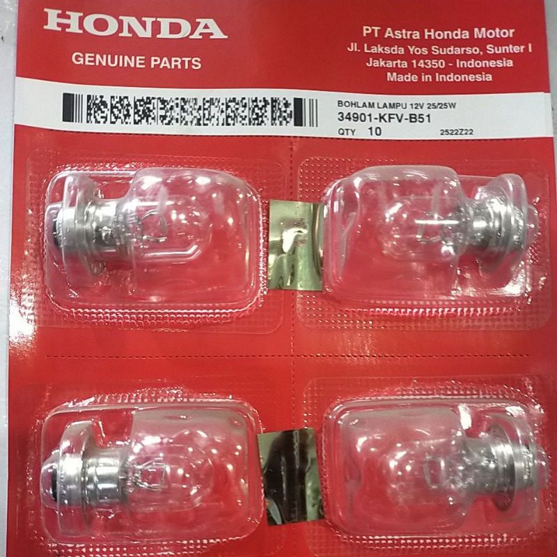 BOHLAM ORI LAMPU DOP DEPAN BELAKANG HONDA BEBEK MATIC ORIGINAL HONDA GENUINE PART