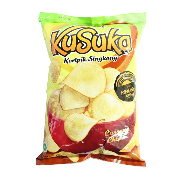 

Kusuka Kripik Singkong Ayam Lada Hitam 60Gr