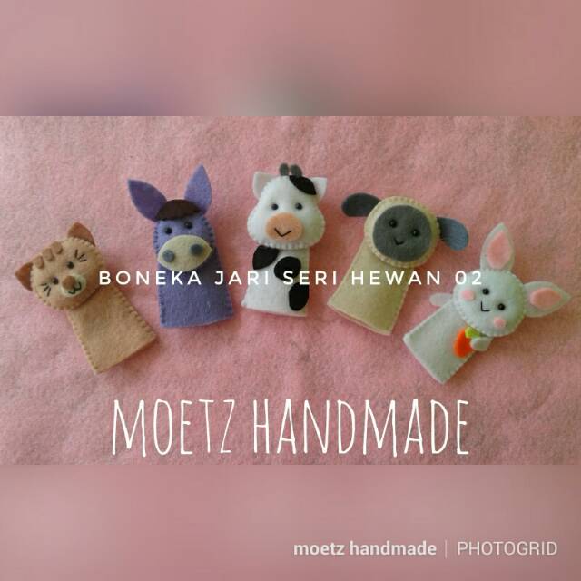 Boneka jari flanel jumbo 1 pcs