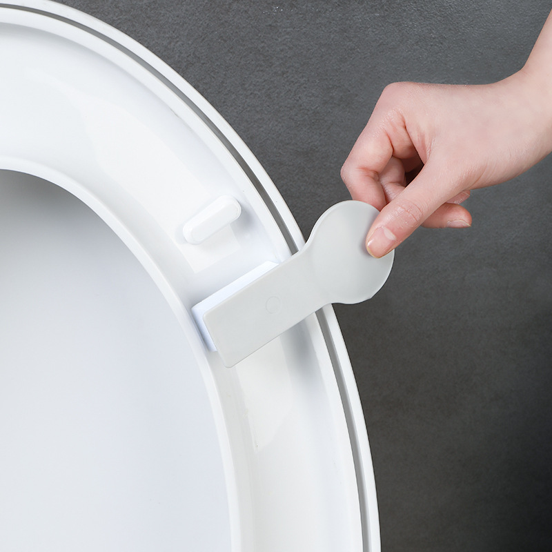 Avoid Touching Lid Higienis Cleaning Lifting Sticker Alat Aksesoris Kamar Mandi Sanitary Plastik Kartun Kaktus Toilet Seat Holder Lifter Handle Device