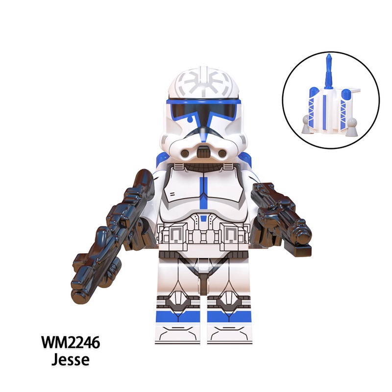 Mainan Action Figure Mini Karakter Star Wars Echo Hard Jessie Fives Kix Rex Tup WM6126 Untuk Hadiah Anak