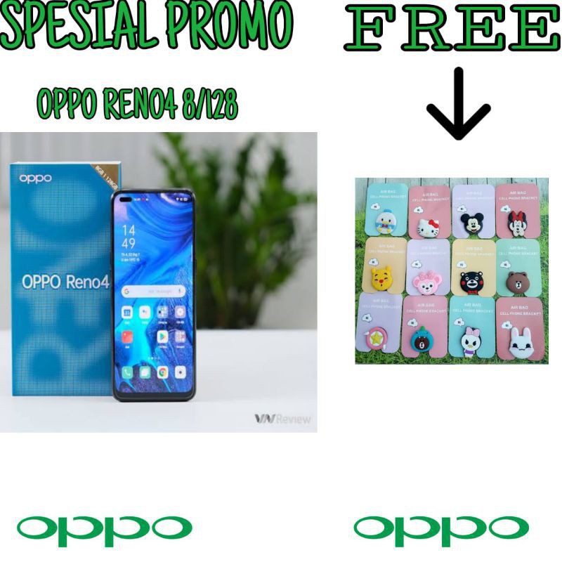 PROMO SPESIAL AKHIR TAHUN  PROMO MURAH HP OPPO RENO 4 8/128 GARANSI RESMI PROMO SPESIAL AKHIR TAHUN