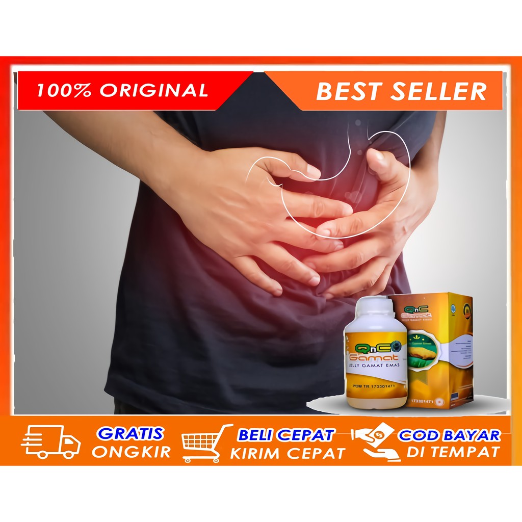 Obat Asam Lambung Terlaris, Sering Bersendawa, Dada Panas, Perut Kembung, Sesak Nafas | QnC Gamat