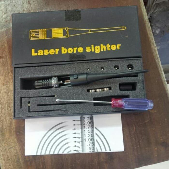 Bisa COD LASER BORE SIGHTER MERAH ZERO TELESKO