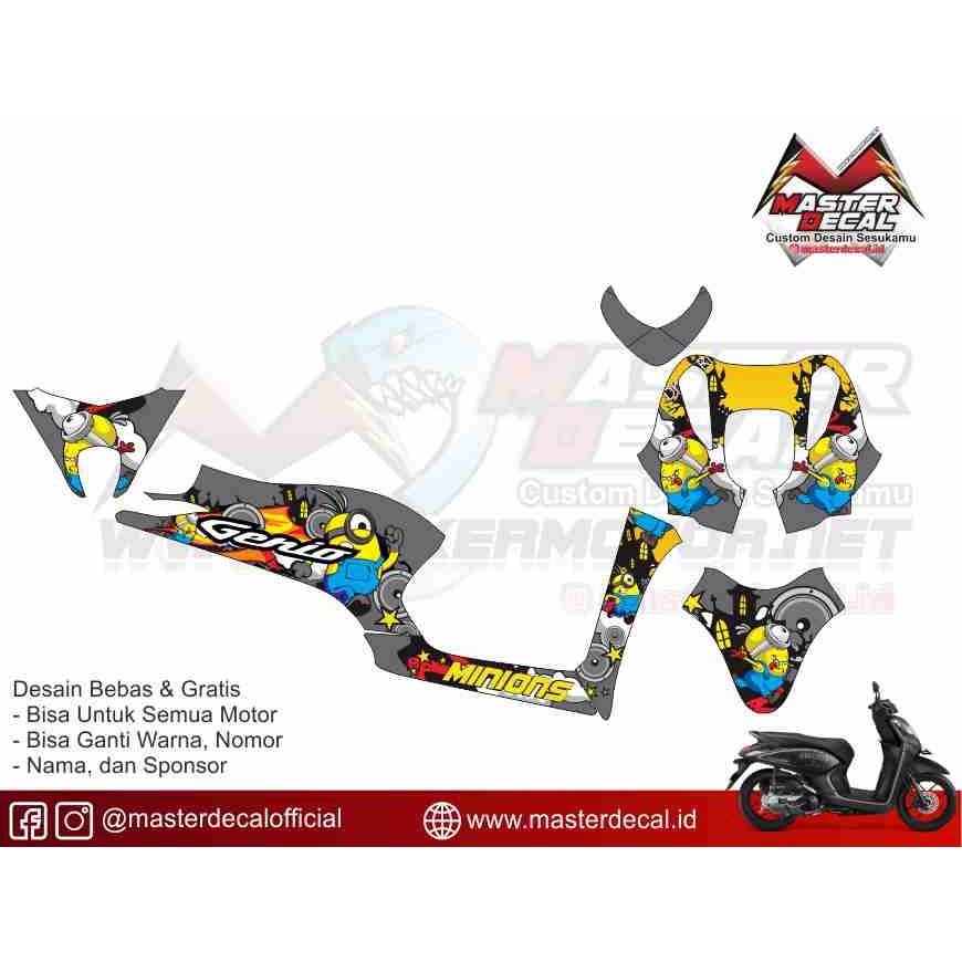 Stiker Motor Honda Genio Animasi Grdae B Shopee Indonesia