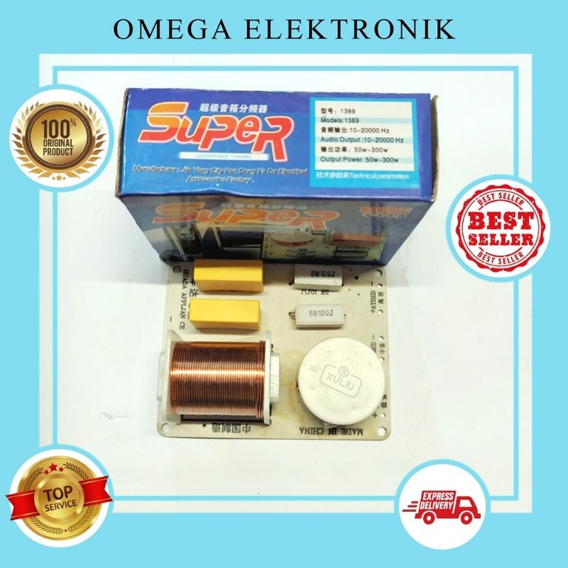 Crossover 3 way Super Xuliu 1389/Crossover pasif 3 way