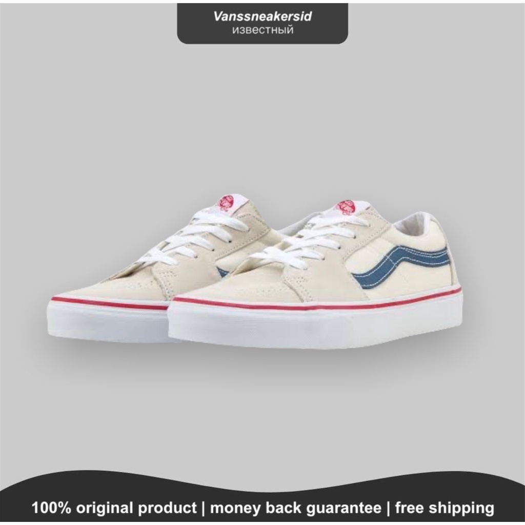 VANS SK8 LOW CLASSIC WHITE/NAVY ORIGINAL