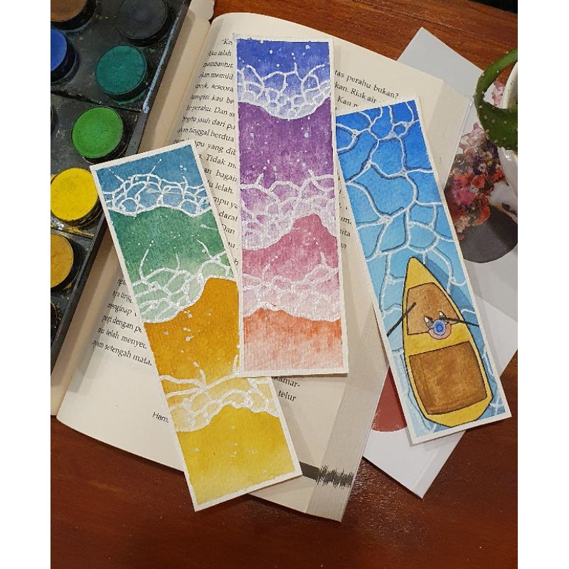 

Pembatas buku/Bookmark (isi 3): Beach Series