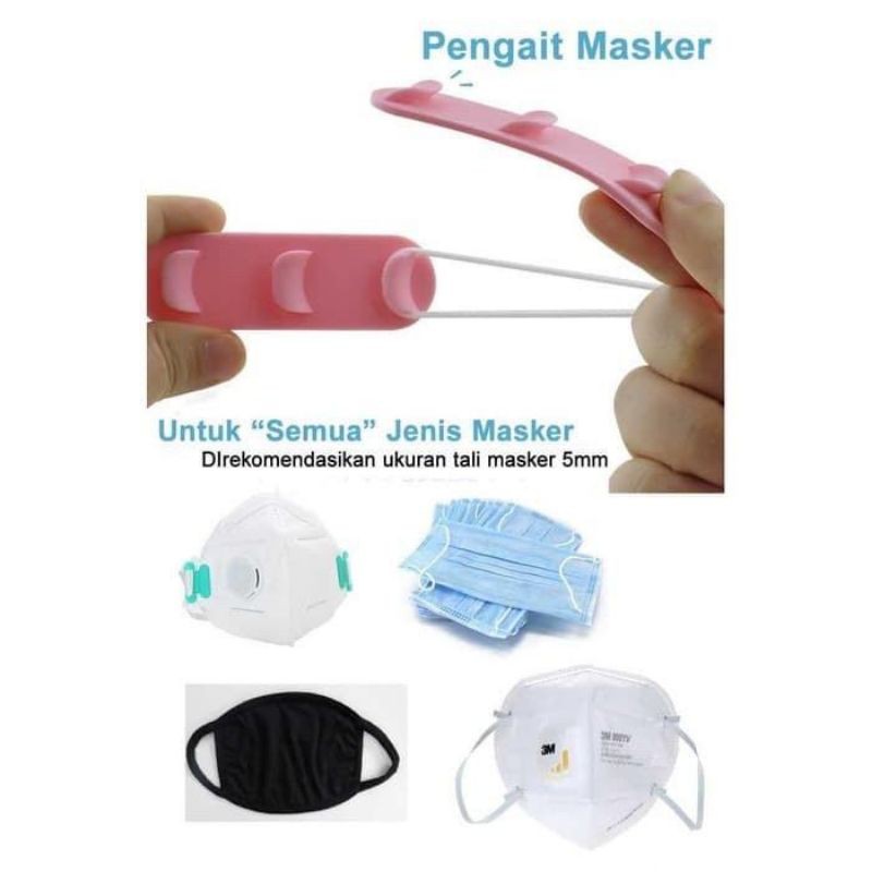 PENGAIT MASKER Karet Bahan Silikon