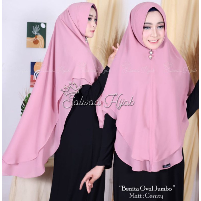 KIMAR OVAL 2LAYAR JUMBO/HIJAB 2LAYAR OVAL JUMBO/KERUDUNG 2LAYAR OVAL JUMBO