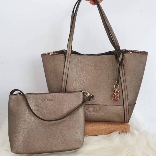 guess heidi 2in1 bronze bag