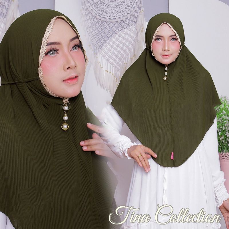 BERGO MARYAM PLISKET RENDA / KERUDUNG MARYAM PLISKET