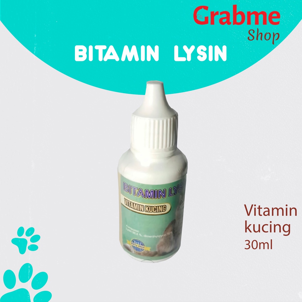 Vitamin kucing -BITAMIN LYSIN- 30ml