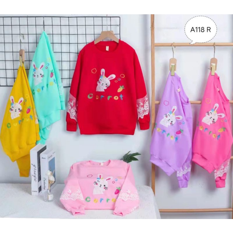 sweater anak perempuan import model terbaru/atasan lengan panjang anak cewek import/sweater anak per