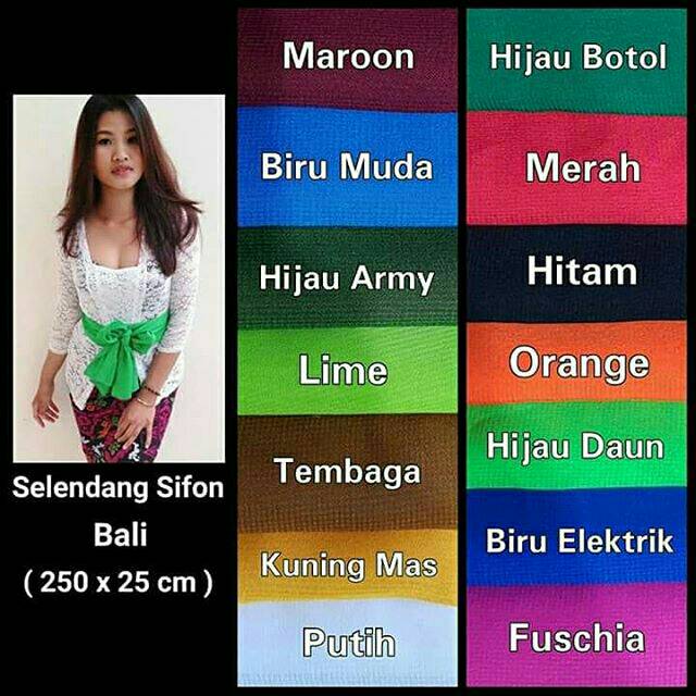 Selendang Sifon Bali