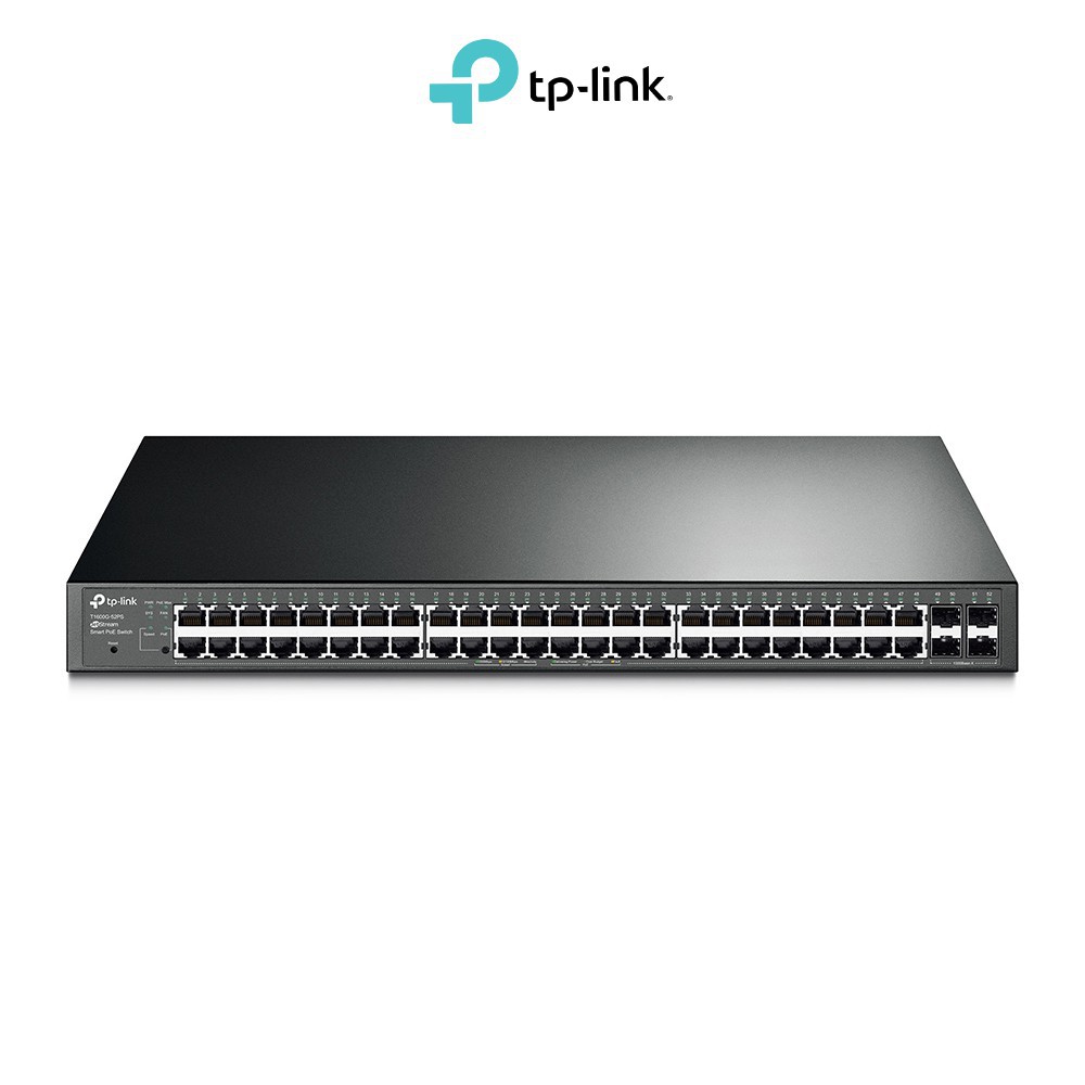 TP-LINK T1600G-52TS (TL-SG2452) JetStream 48-Port Gigabit Smart Switch with 4 SFP Slots