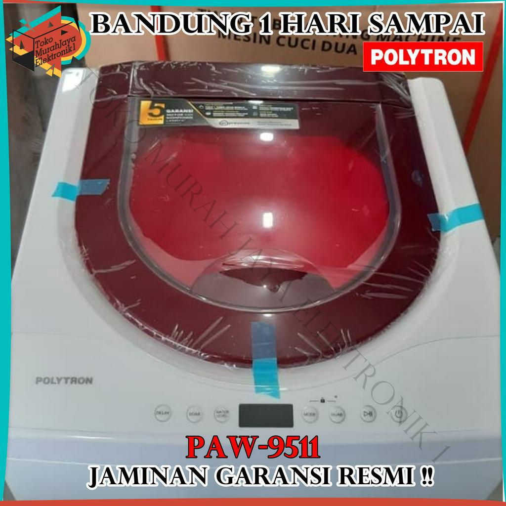 Mesin Cuci 1 Tabung 9,5 kg Polytron PAW 9511