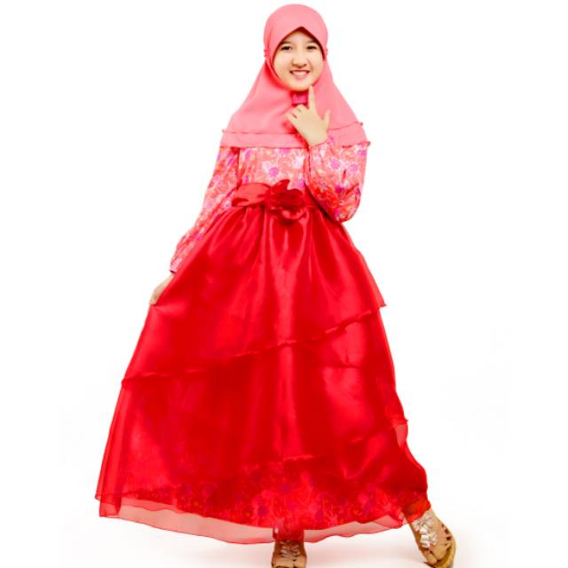 Pusat Gamis Pesta Syar'i Ibu Dan Anak Couple Aini 160208P