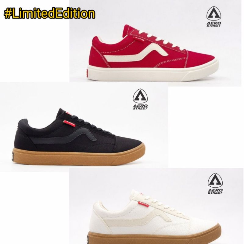 Aerostreet Massive Red Spesial Kemerdekaan RI Limited 1945 | Aerostreet Massive Black White Gum