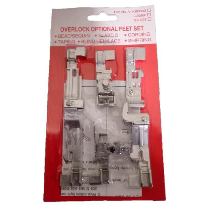 

6 Pcs Overlock Optional Feet Set - Tw Seworld2 Ayo Beli