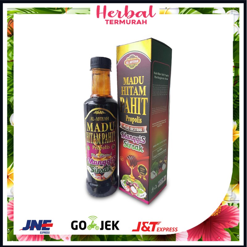 

MADU HITAM PAHIT PROPOLIS PLUS EKSTRAK MANGGIS SIRSAK AL AFIYAH 470gr