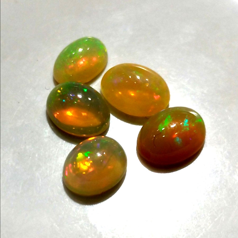Batu Mulia Natural Kalimaya Teh Berjarong 1pcs Tanpa Ring