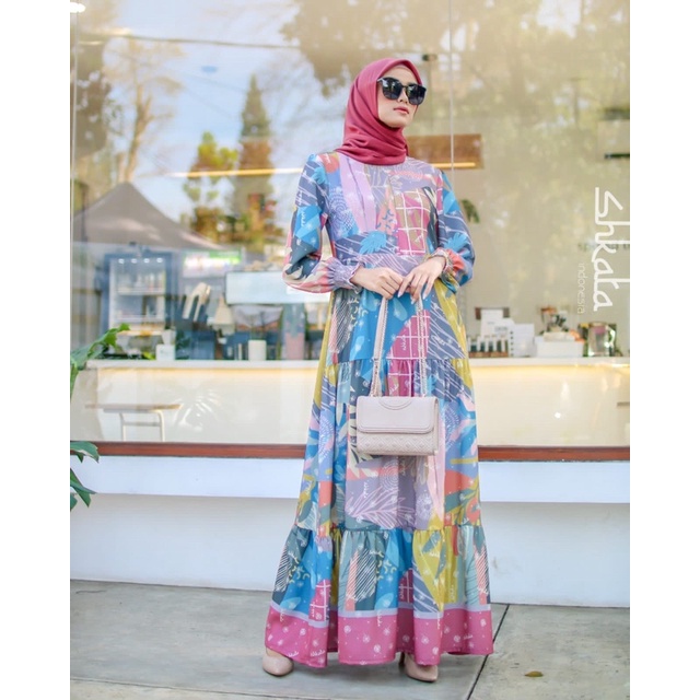 Shkata - Lara Dress  Set Syari Kekinian