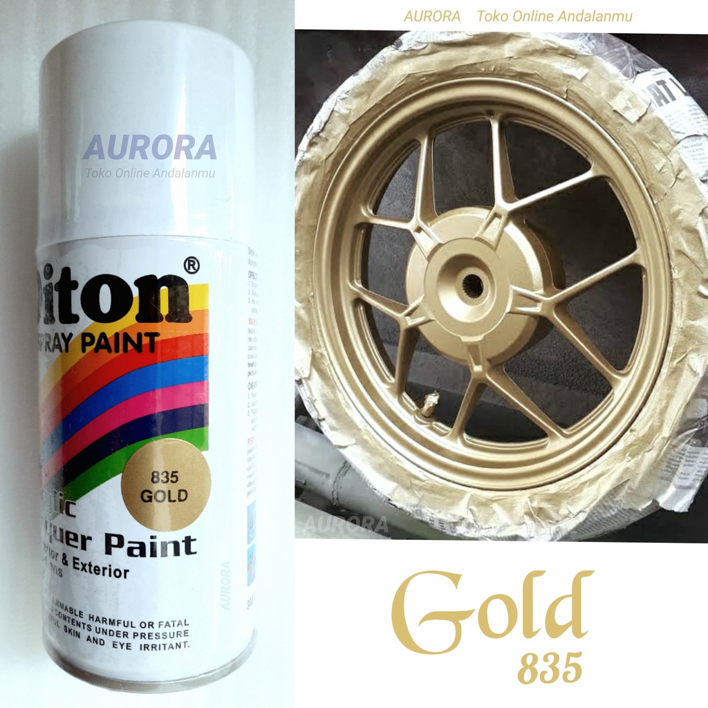 MURAH MERIAH Cat Mirip Emas Velg Vario Diton Gold 835 Metallic Metalik Metalic Velg Mewah Pelk Sulta
