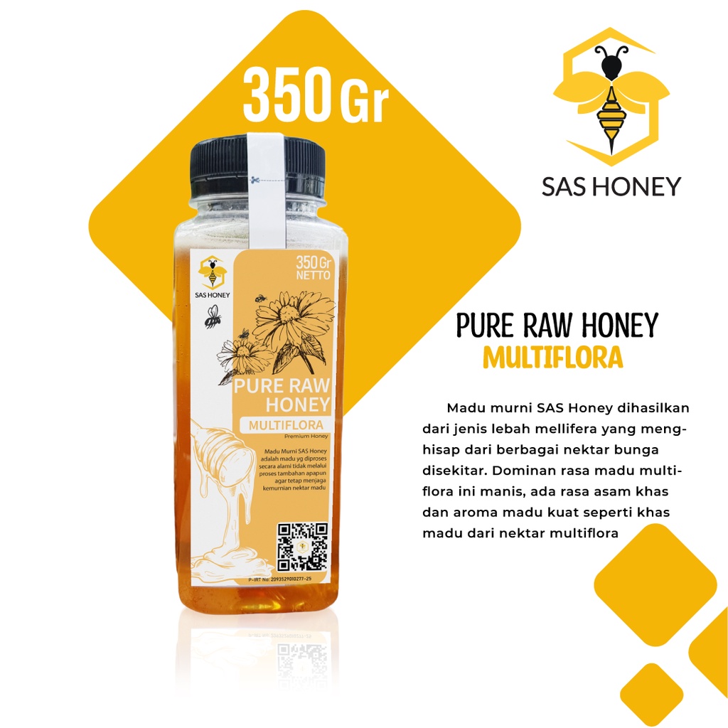 

Madu Cair Multiflora Asli 350gr