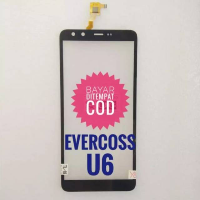 TOUCHSCREEN/LAYAR SENTUH EVERCOSS U6/XTREAM 1 PLUS
