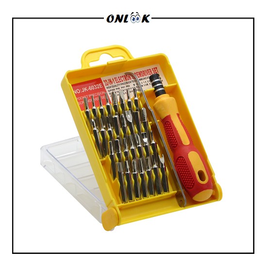 Jual Obeng Set 32 In 1 Pinset Model Kotak Screwdriver Set 32in1 Multifungsi Alat Pembuka Baut 5268