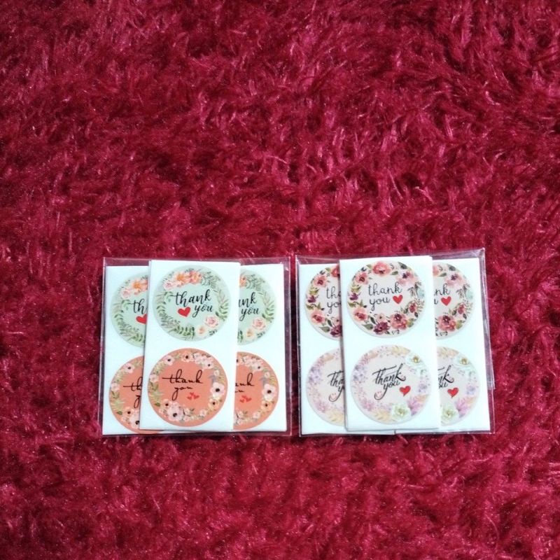 

sticker thank you isi 24pcs