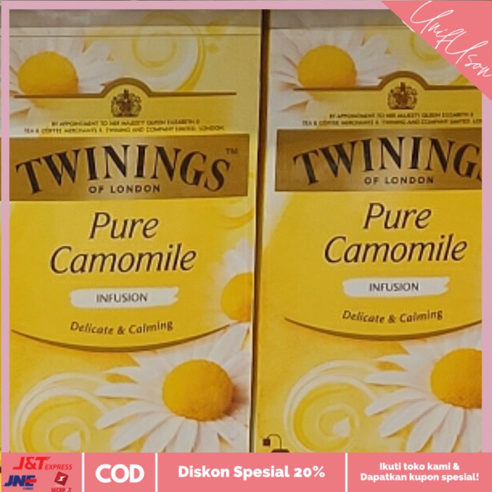 

⭐COD⭐ Twinings Of London Pure Camomile Tea 25*2gram | Teh import