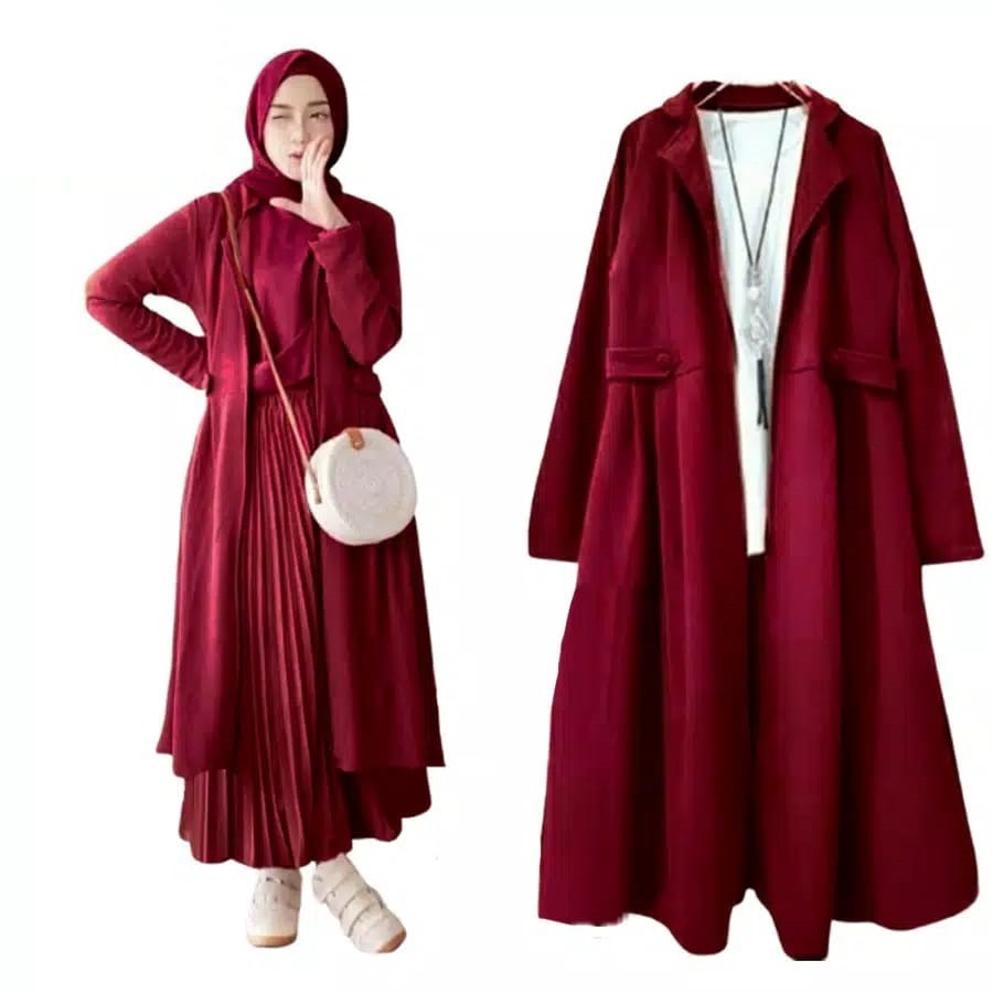 LONG CARDY RIFKA /CARDIGAN WANITA / CARDI WANITA / CARDIGAN  VIKA / CARDINGAN