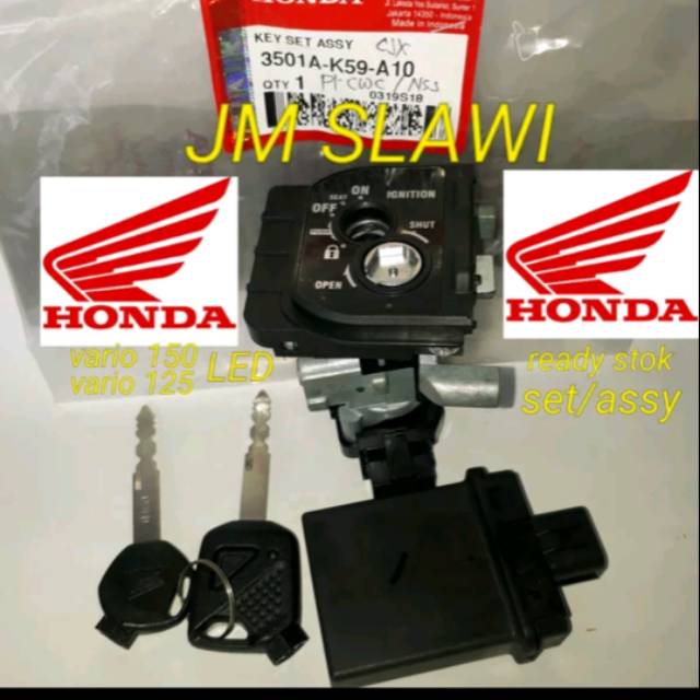 3501A-K59-A10 Kunci kontak assy tau keyset asst vario 150 2015-2017 ori Honda