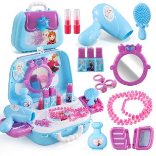 Set Mainan  Edukasi Alat Salon  Kosmetik Makeup Motif Elsa 