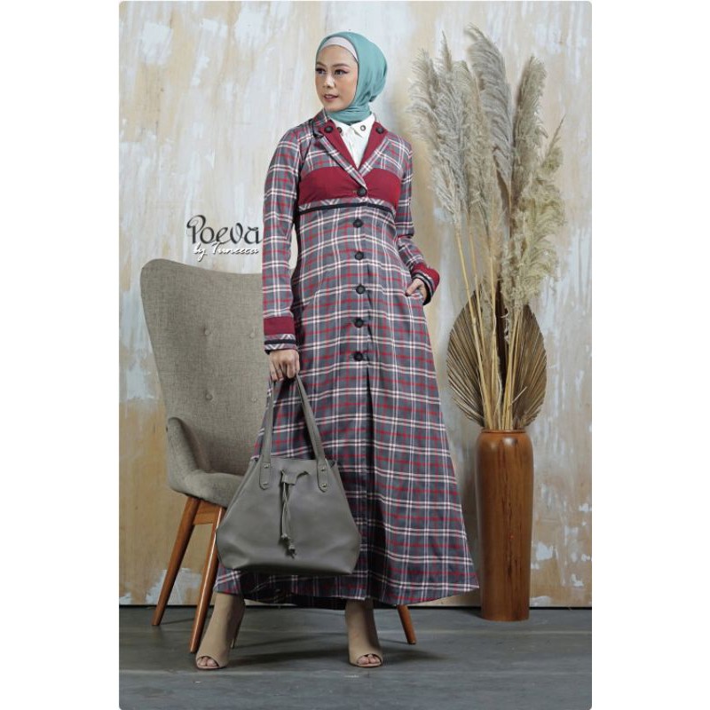Poeva PV-0420004 Poeva Nordic Speed By Tuneeca Diskon Sale Promo Outer Long Coat