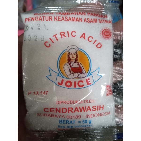 

citric acid @50gram (sachet)