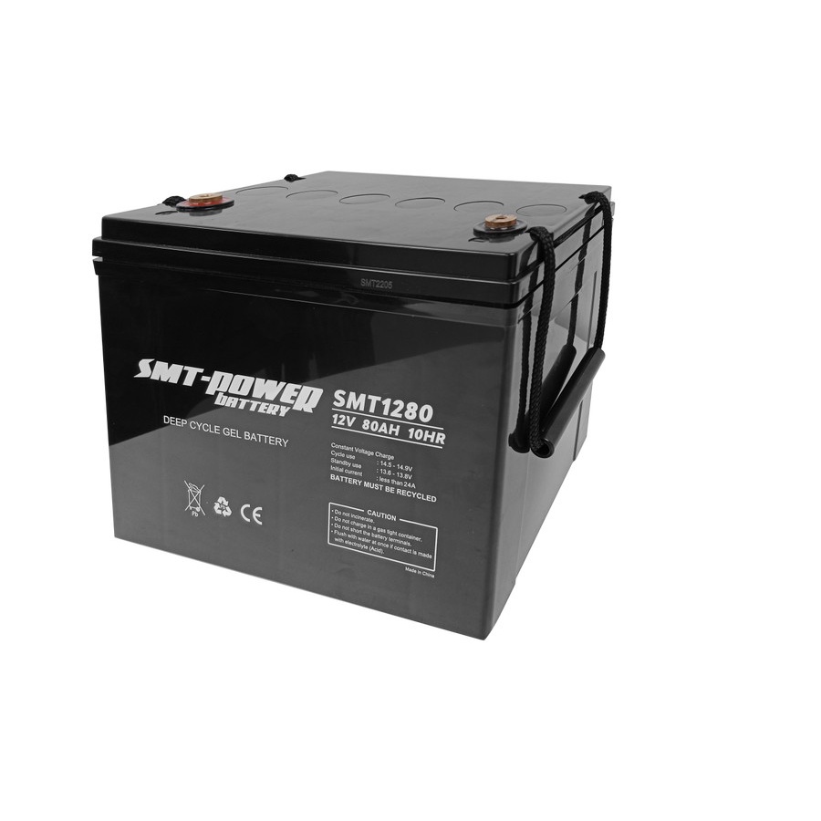 BATERAI KERING SMT POWER 12V 80AH DEEP CYCLE GEL AKI KERING