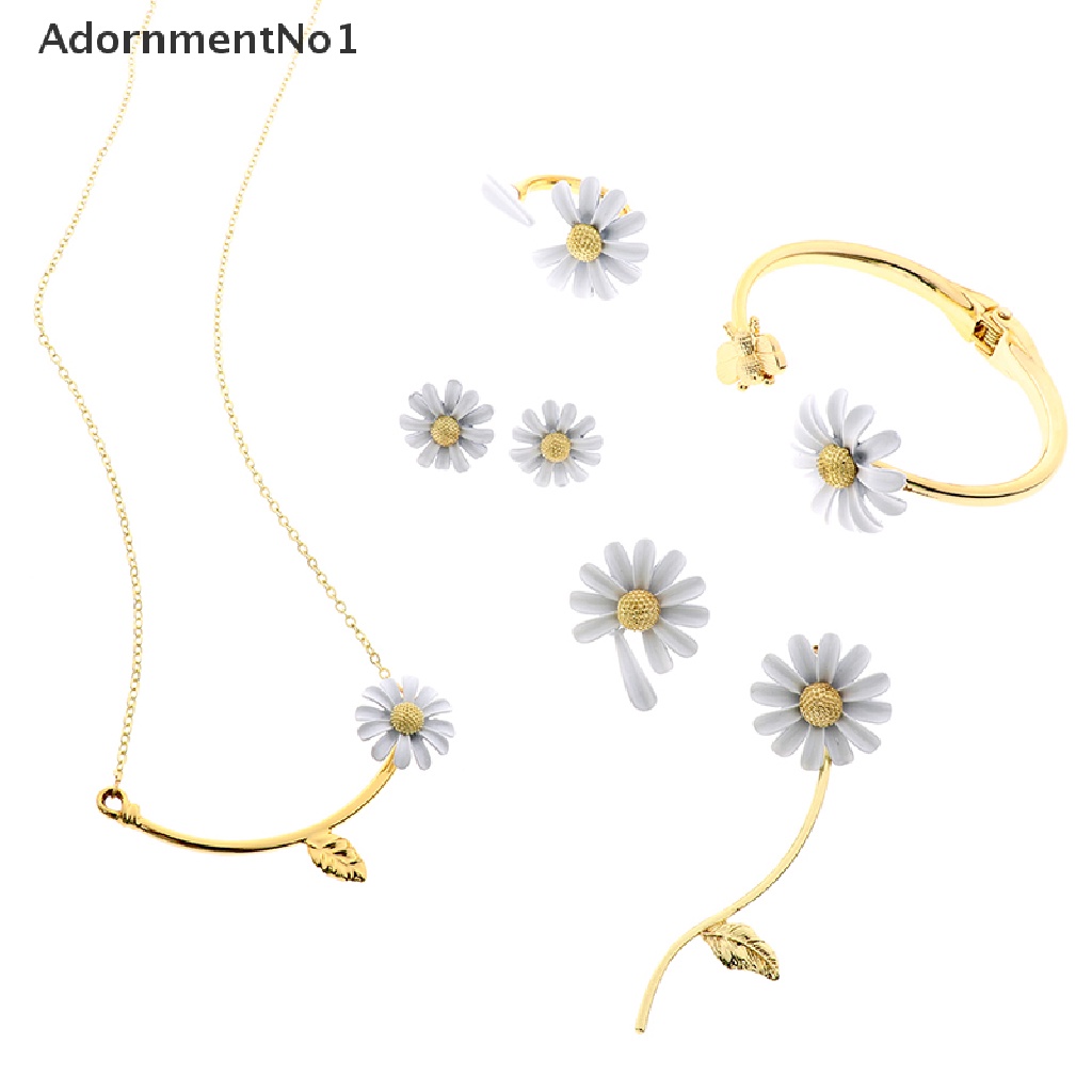 (AdornmentNo1) 1pc Gelang Tangan Terbuka Motif Bunga Aster Aksen Enamel Untuk Perhiasan Wanita