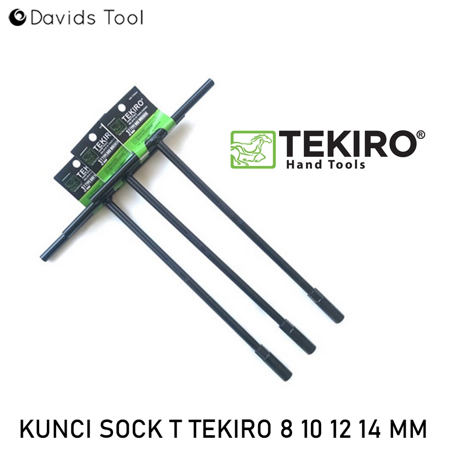 Tekiro kunci sok sock shock T hitam 8mm 10mm 12mm 14mm