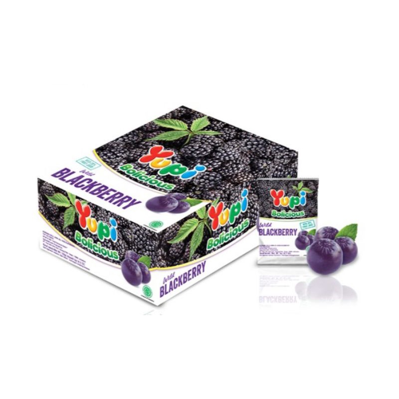 

YUPI BOLICIOUS BlackBerry Box Isi 24 X 5 gr