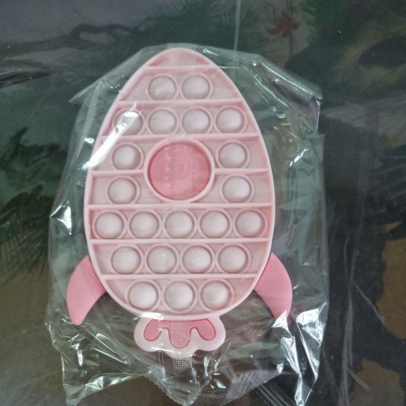 POP IT FIDGET TOY mainan penghilang stress relief kids kualitas 3d embos premium / MAINAN POP IT TIK TOK ANAK-Roket