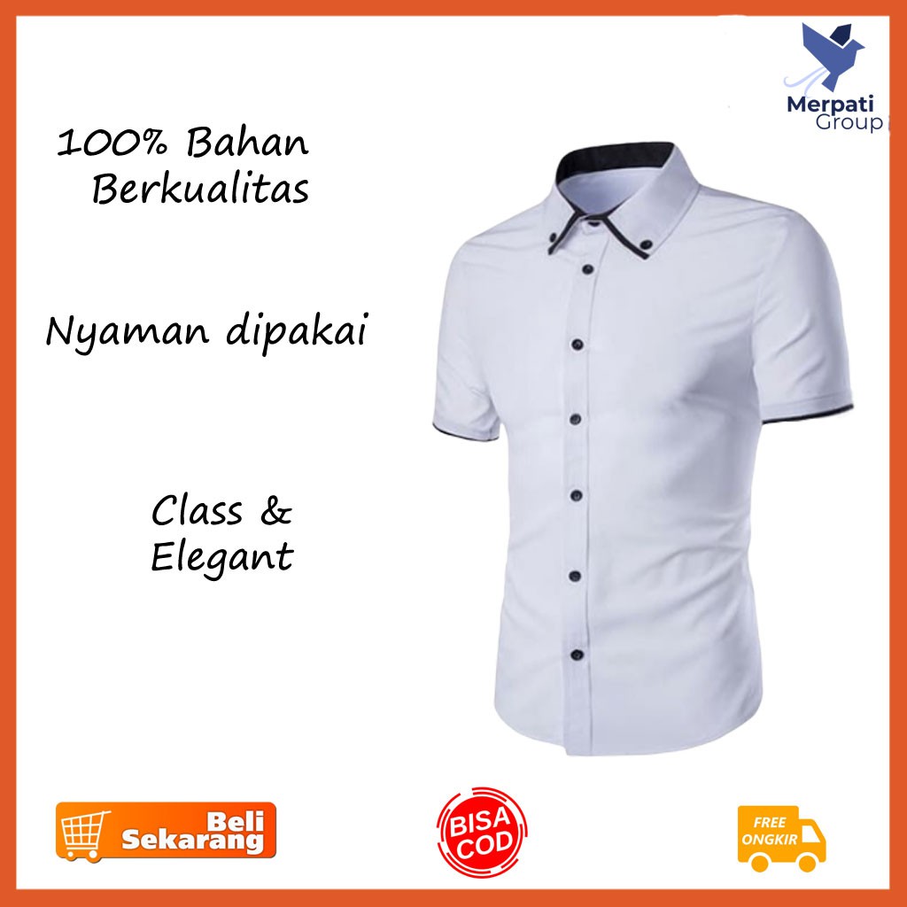Kemeja Pria Original Nyaman Formal Terlaris Baju Atasan Polos O4R0 Fashion Men Oversize Distro Kekin