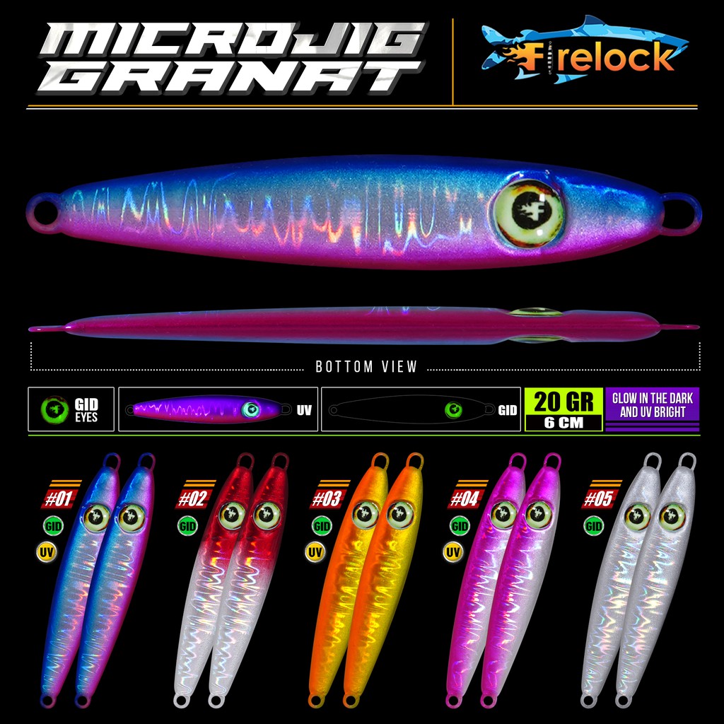 UMPAN PANCING metal jig MICRO JIG FIRELOCK GRANAT 20 GRAM