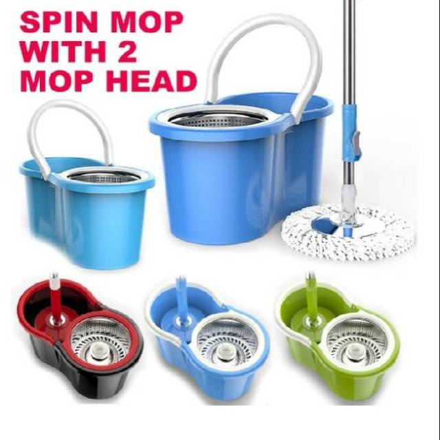 Rumah_kita2020 SMART SPINMOP ALAT PEL LANTAI PERAS OTOMATIS PRAKTIS GRATIS 2 KAIN PEL ALAT PEL SPINMOP MULTIFUNGSI