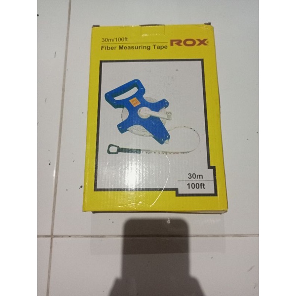 Meteran 30Meter Rox Fiber Original Murah