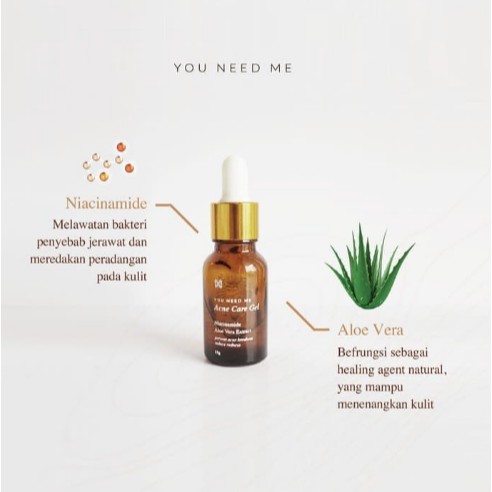 Serum Anti Jerawat You Need Me Acne Care Gel Ori Bpom